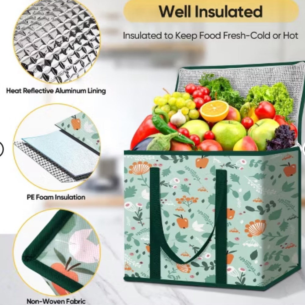 BALEINE Insulated Reusable Grocery Bag New